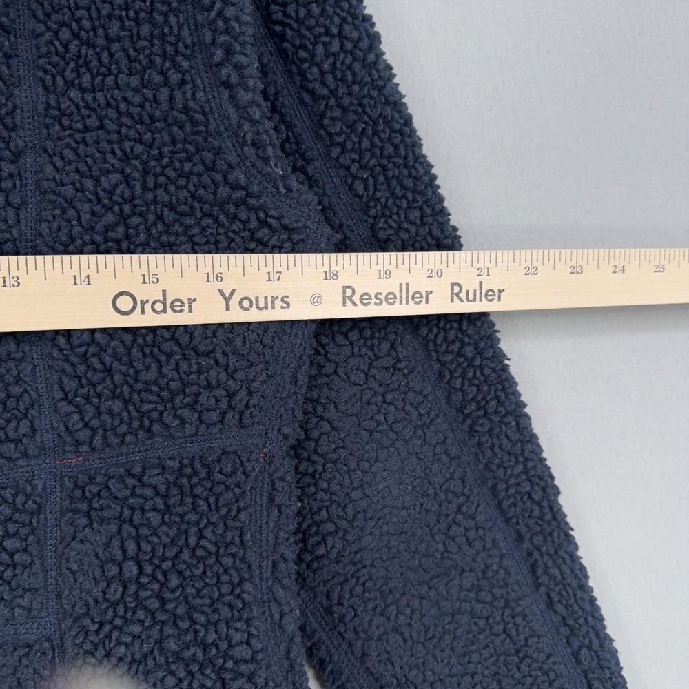 L.L.Bean Jacket Womens XS Mountain Pile Fleece Sherpa Blue Hooded Deep Pile Zip - Picture 9 of 11